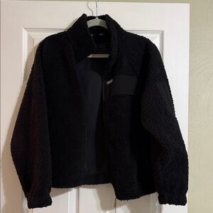 Figs Black Sherpa Jacket